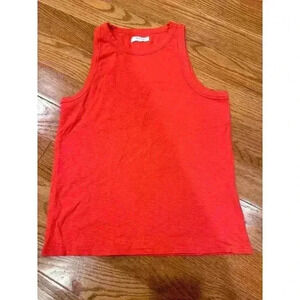 Madewell Women's Sleeveless Red Tank Top Small